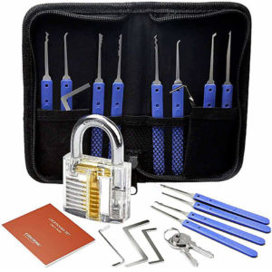 Set Fabbro Eventronic Kit da 17 Grimaldelli Lock Picking