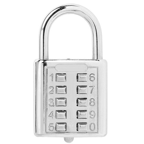 MIONI Guard Security Security 10 cifre a combinazione lucchetto a combinazione 2 pezzi meccanismo di blocco a 5 cifre, 