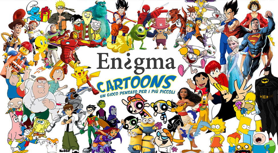 escape room per bambini enigma cartoons